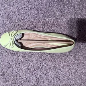 Lime Green Women's Ballet Flat with Bow